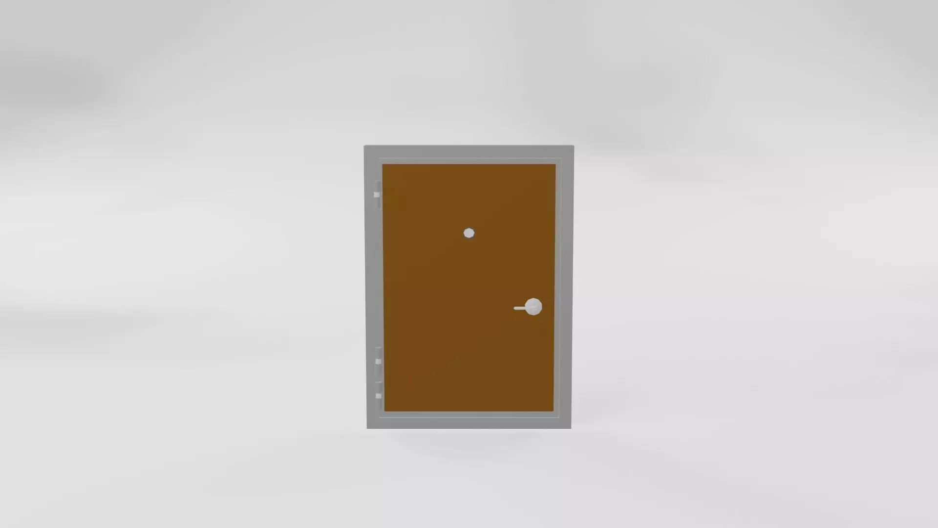 Flat door Free 3D model