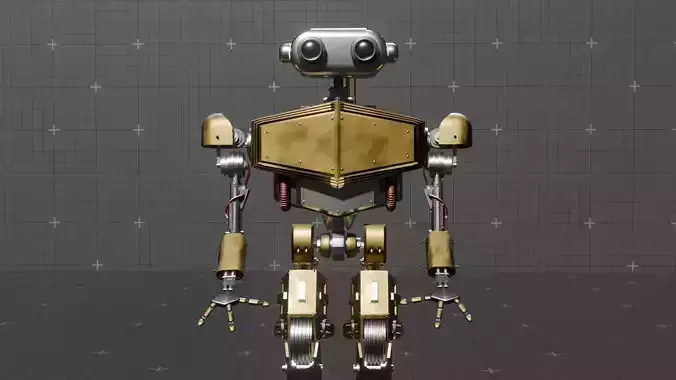 Robot Dieselpunk 3D model