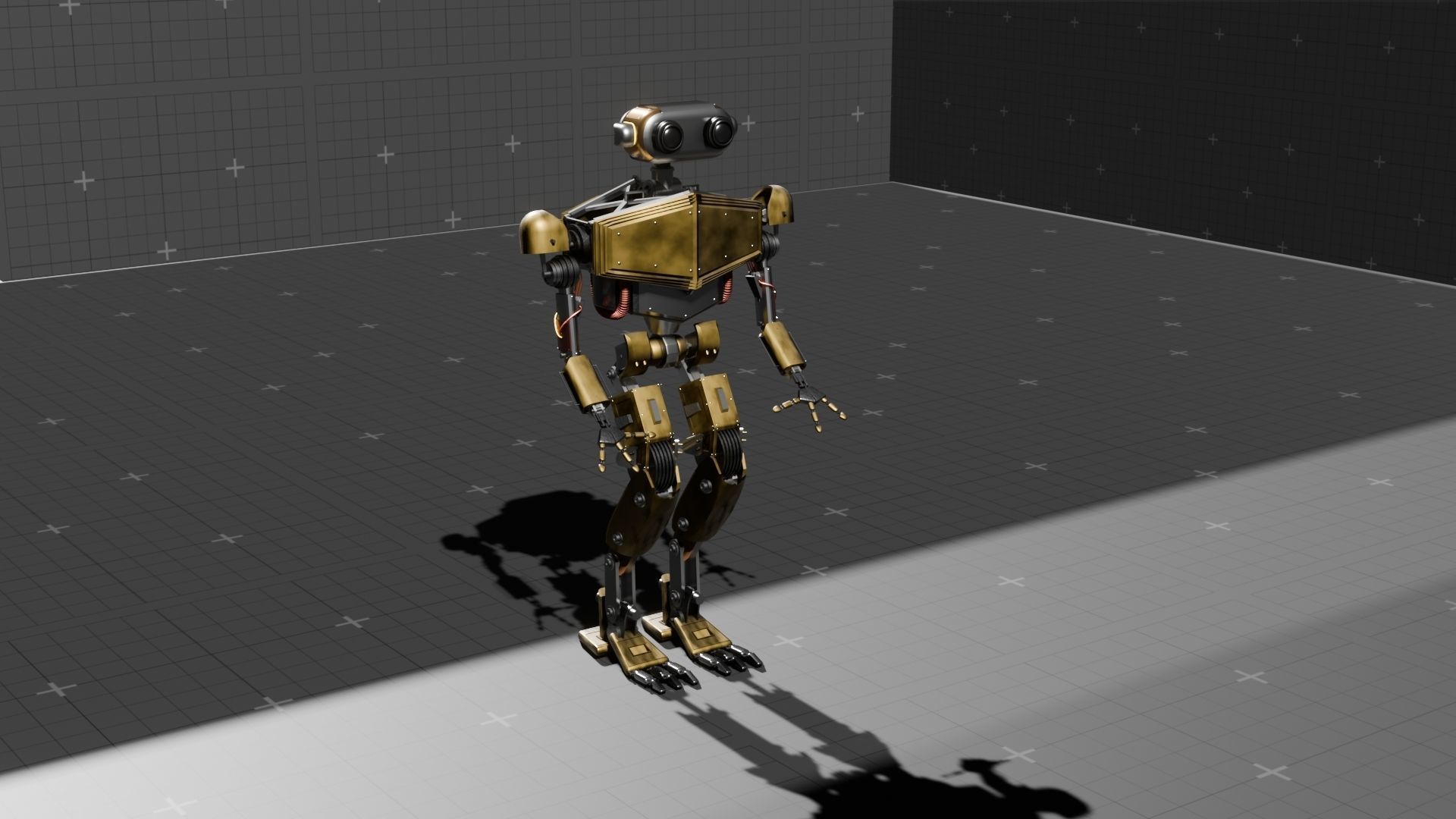 Robot Dieselpunk 3D model_4