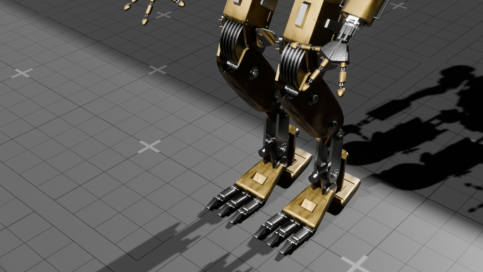 Robot Dieselpunk 3D model_2
