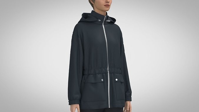 Women Utility Jacket 3D model