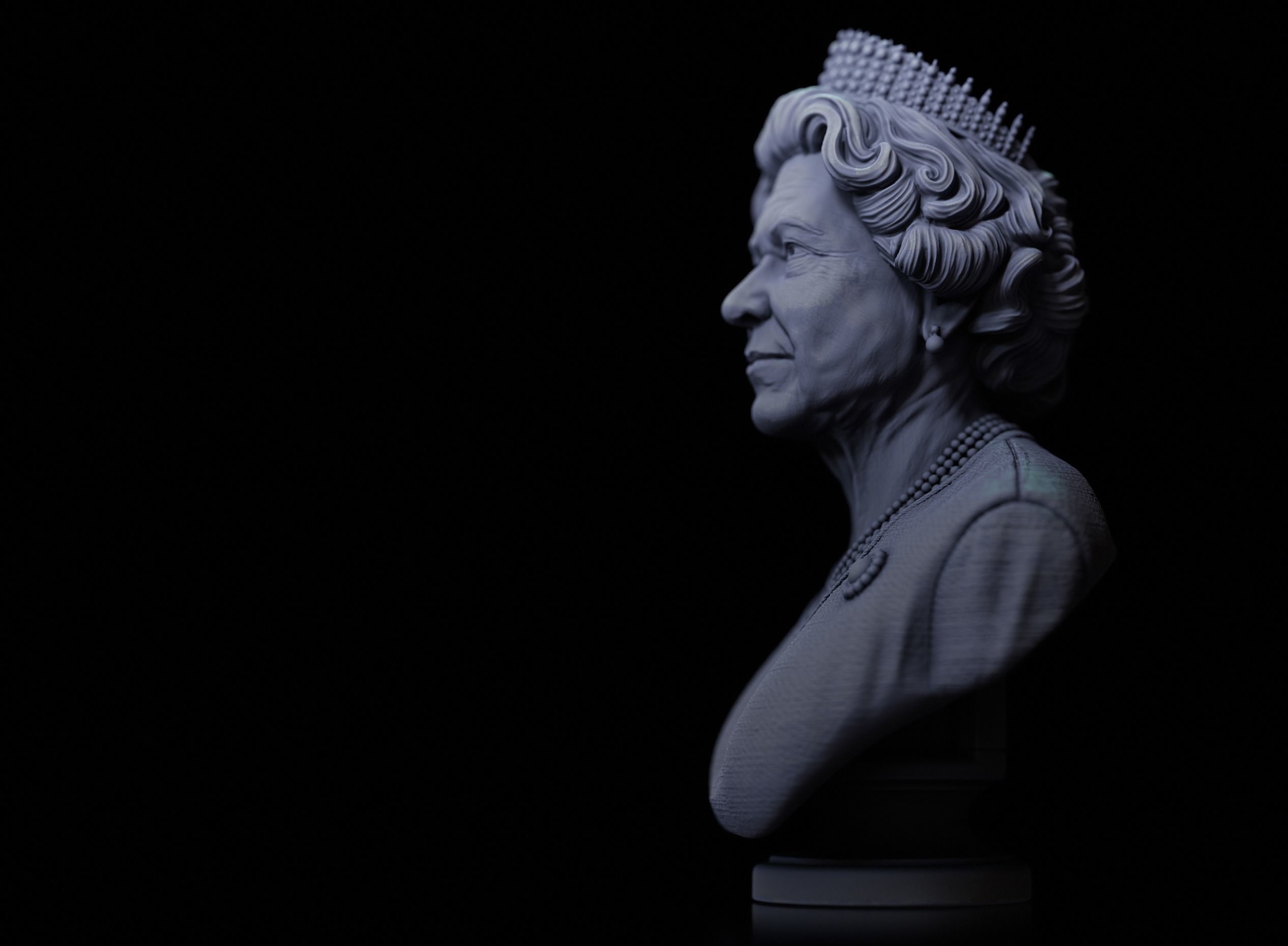 Queen Elizabeth 3D print model_11
