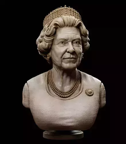 Queen Elizabeth 3D print model