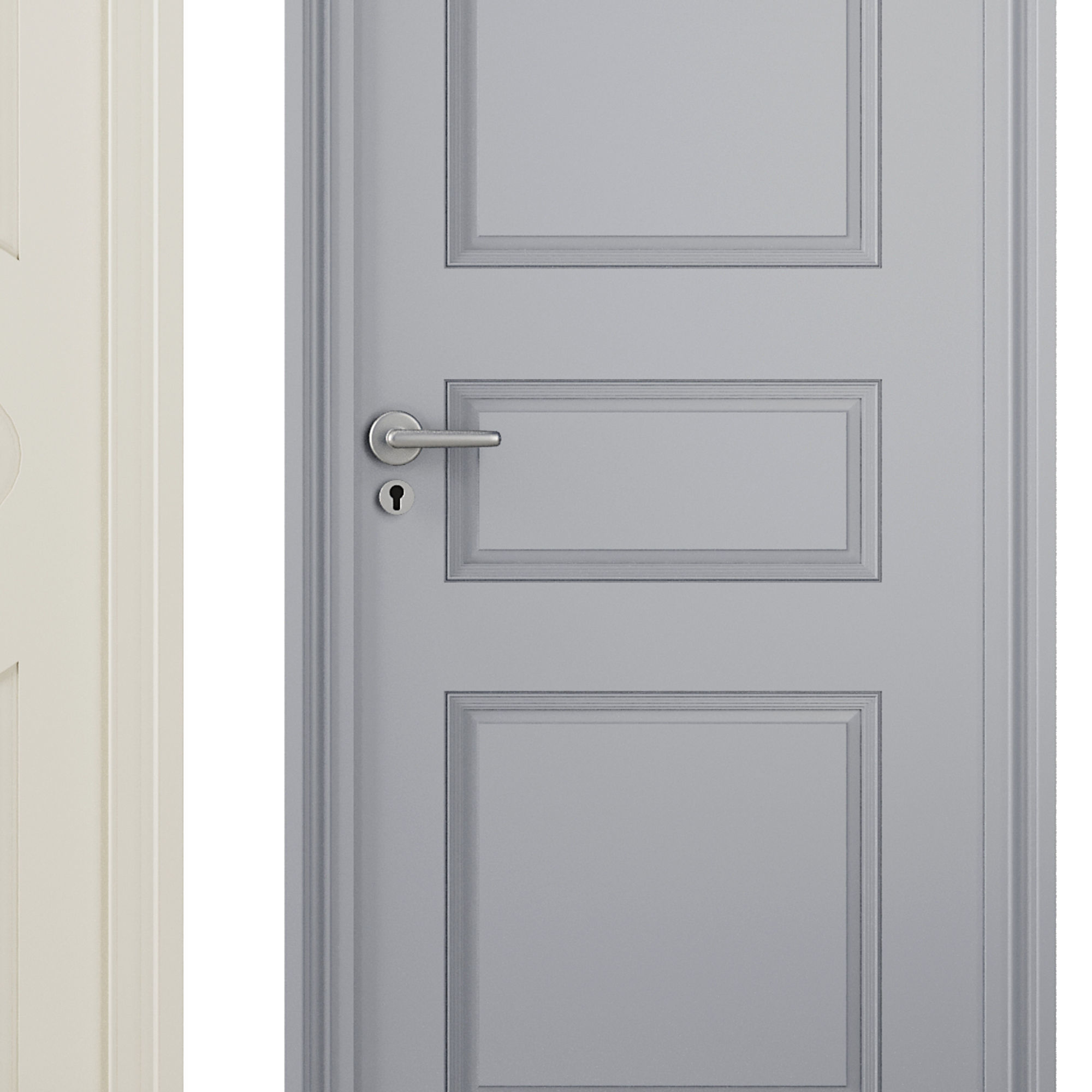 interior door set3 3D model_4