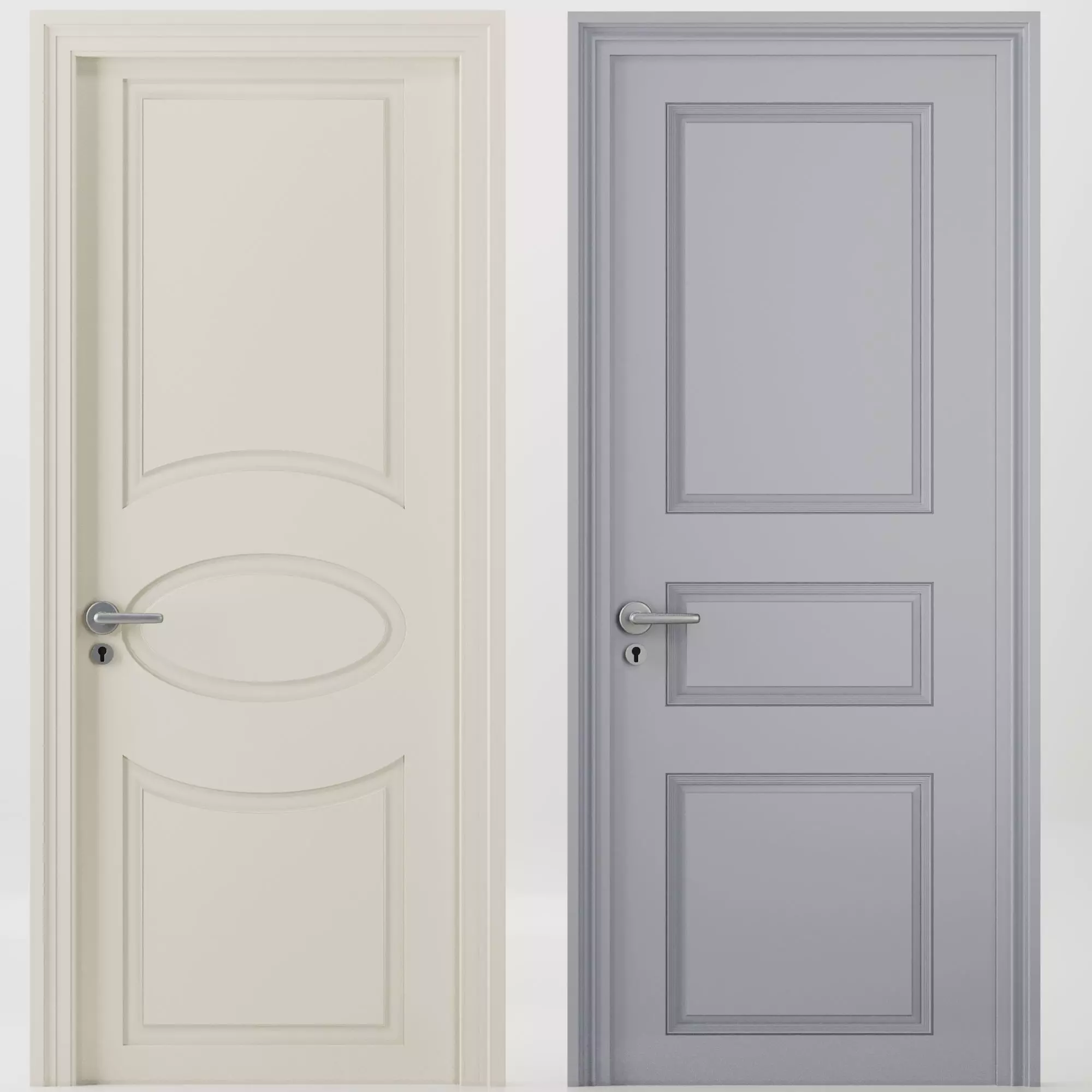 interior door set3 3D model_0