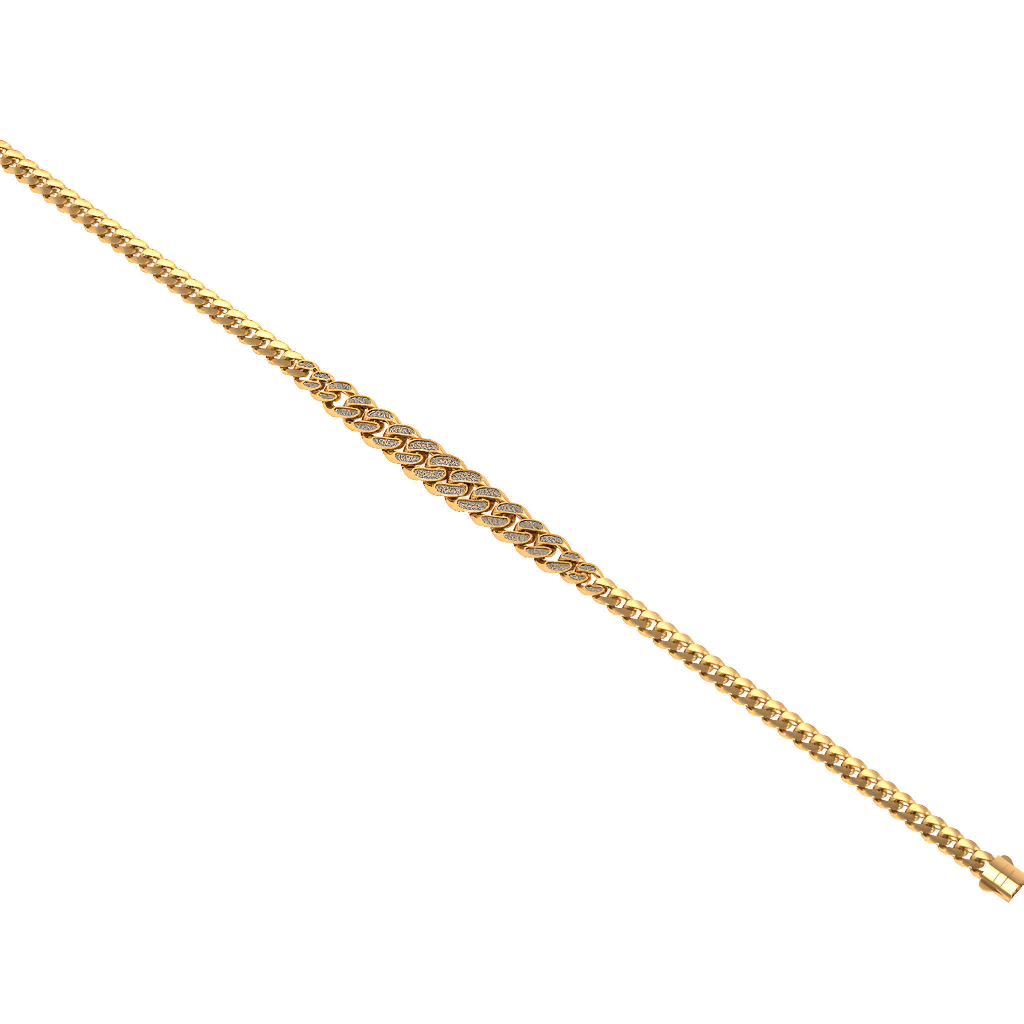 Cuban Chain Necklace 3D print model_1