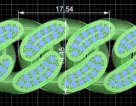 Cuban Chain Necklace 3D print model_4