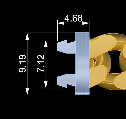Cuban Chain Necklace 3D print model_5