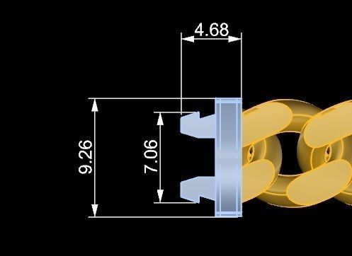  Cuban Chain Necklace  3D print model_4