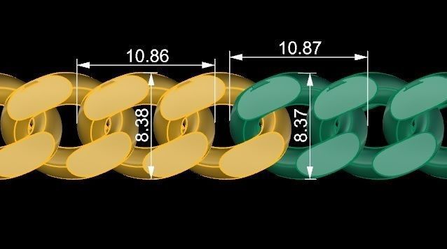  Cuban Chain Necklace  3D print model_5