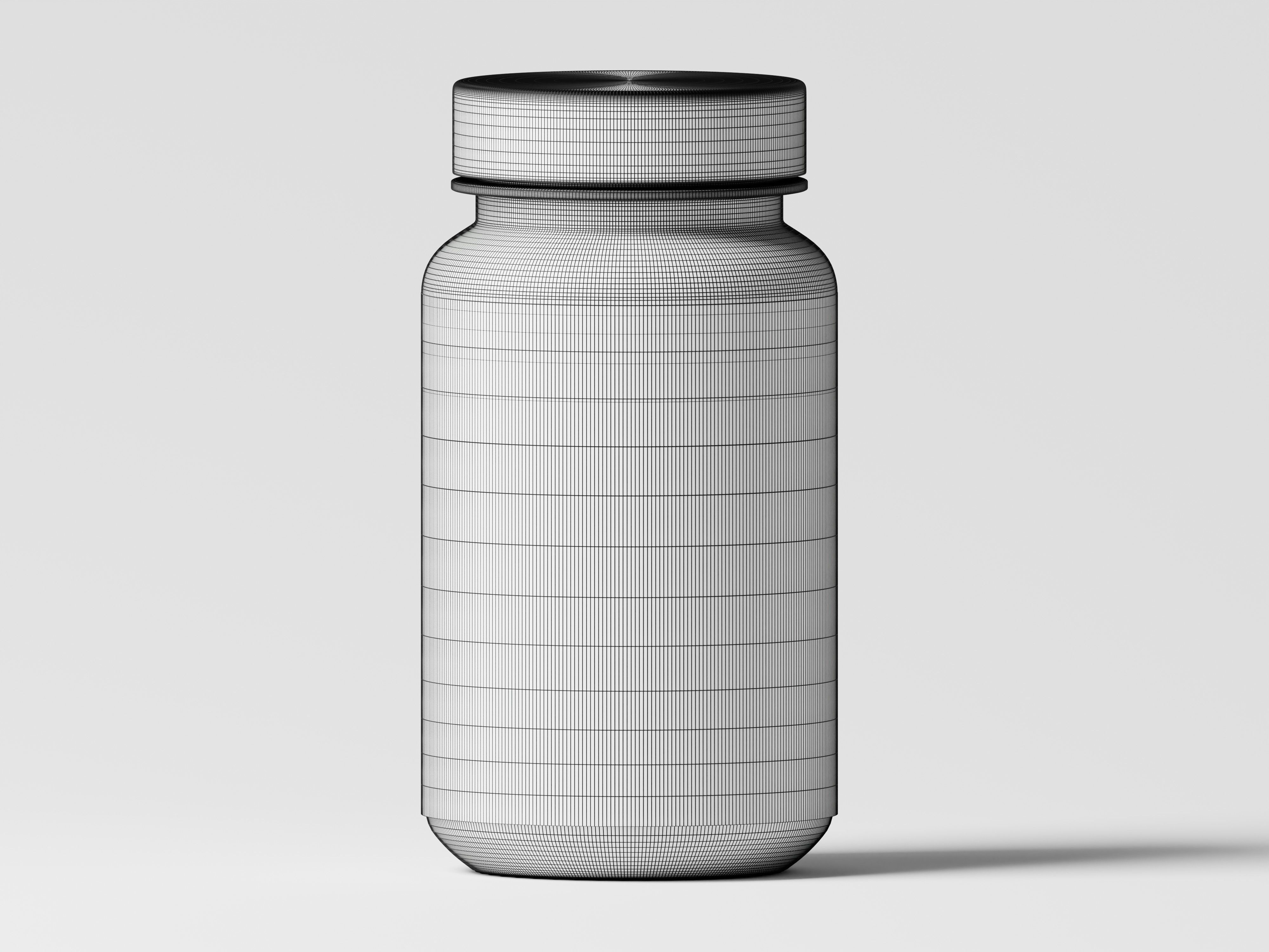 Amber Bottle 3D Model Low-poly 3D model_1