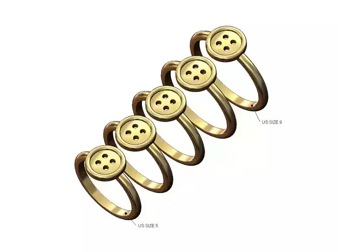 Sewing button fashion band US sizes 5to9 3D print model
