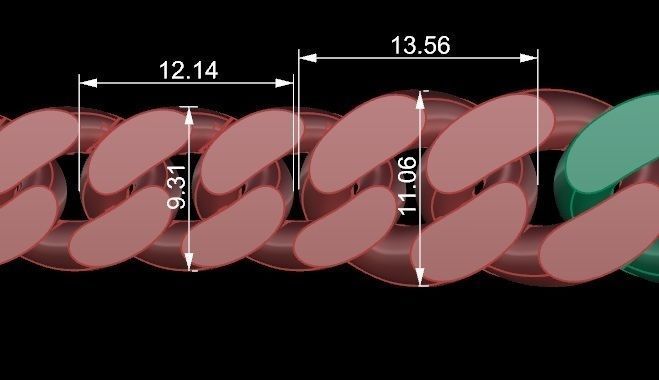 15 - 11 MM Cuban Chain Necklace 3D print model_6