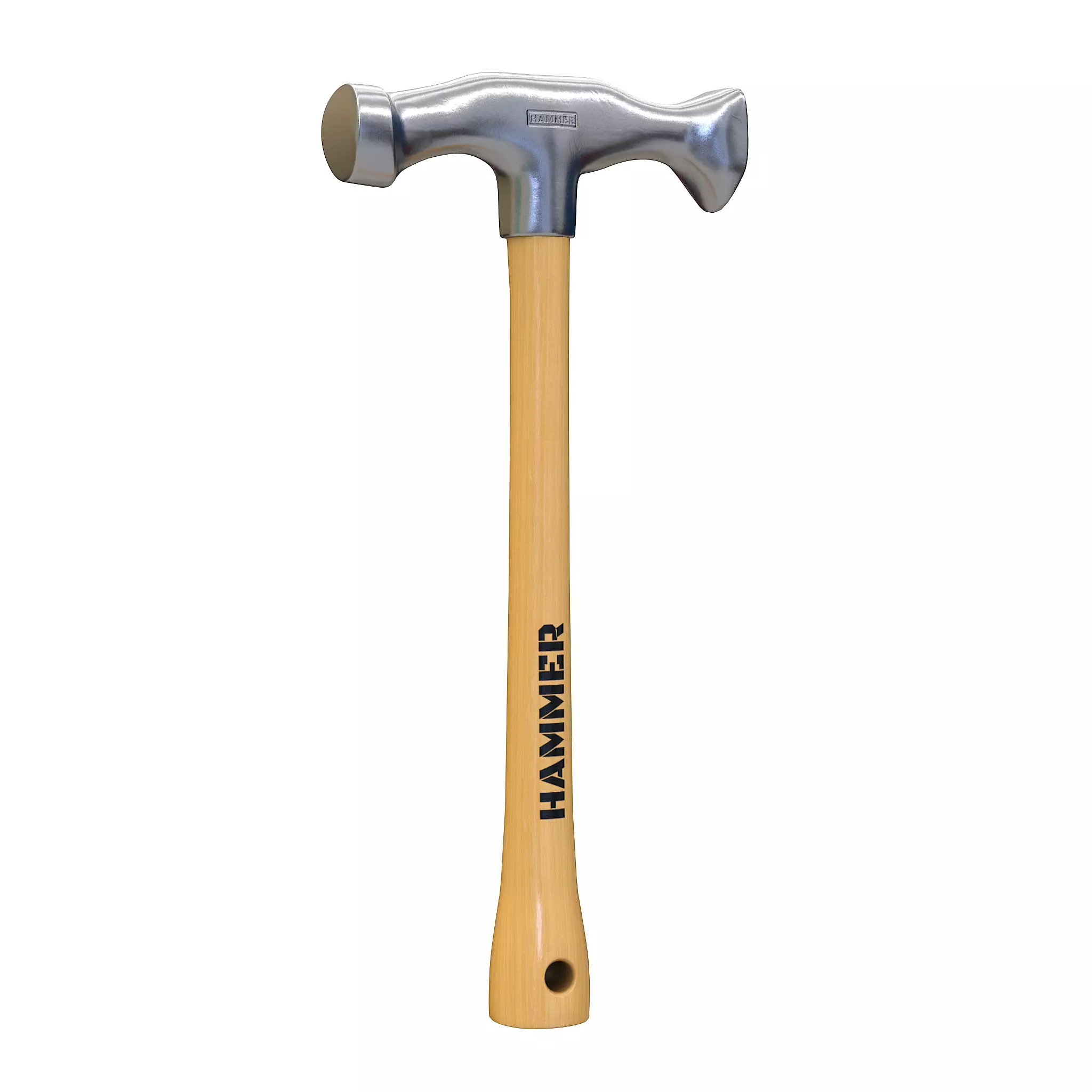 Hammer 01 Low-poly 3D model_0