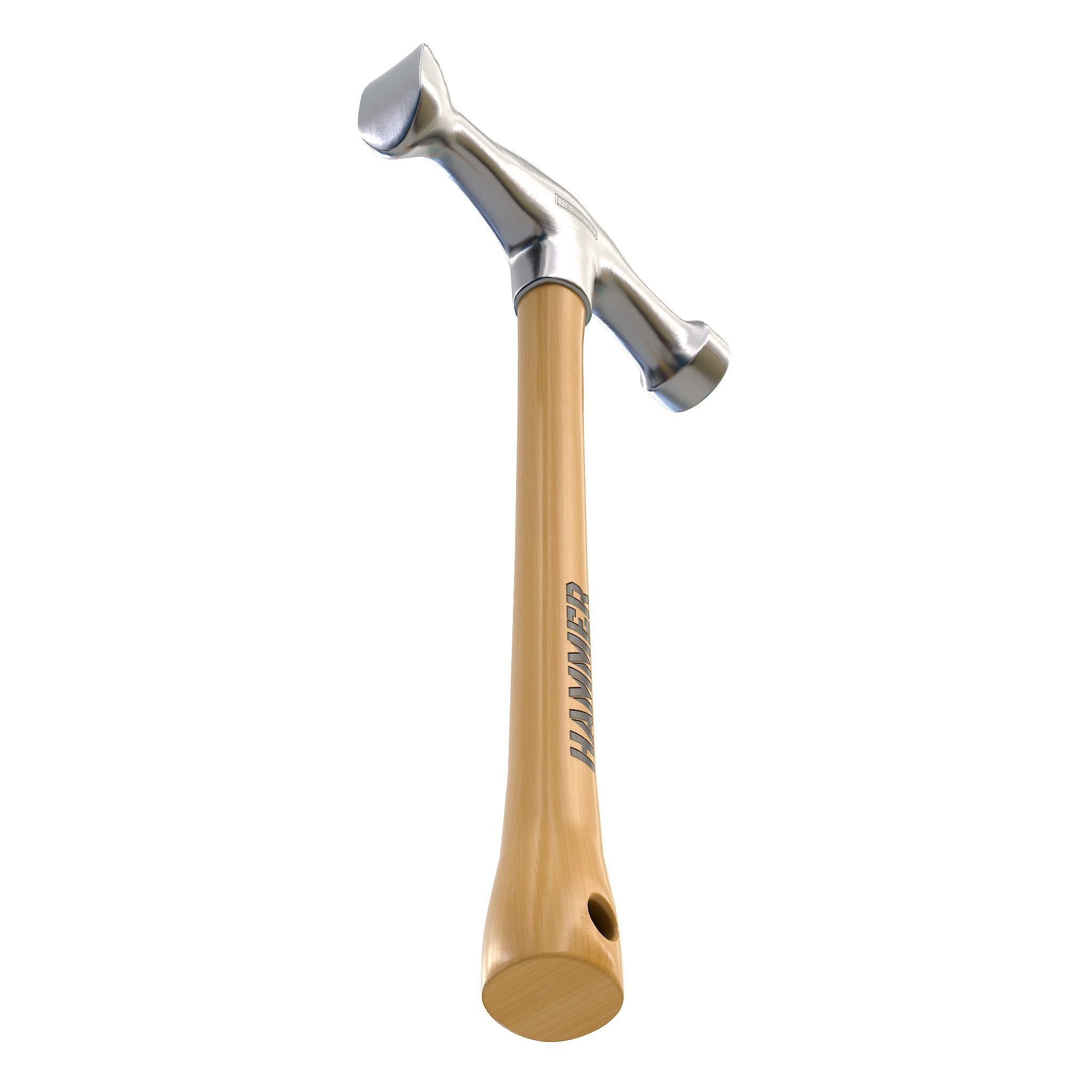 Hammer 01 Low-poly 3D model_3