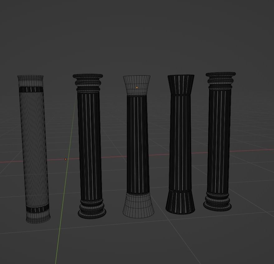 column Free 3D model_2