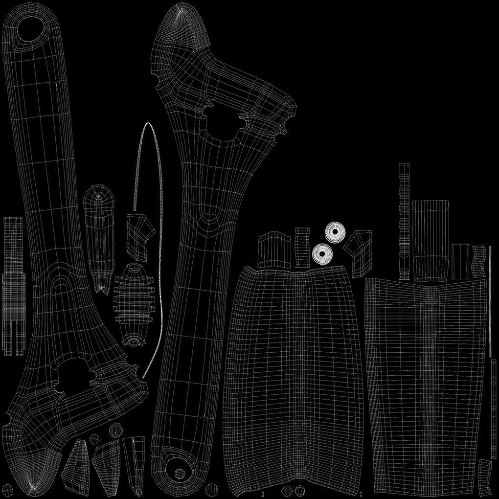 10 Adjustable Wrench Low-poly 3D model_25