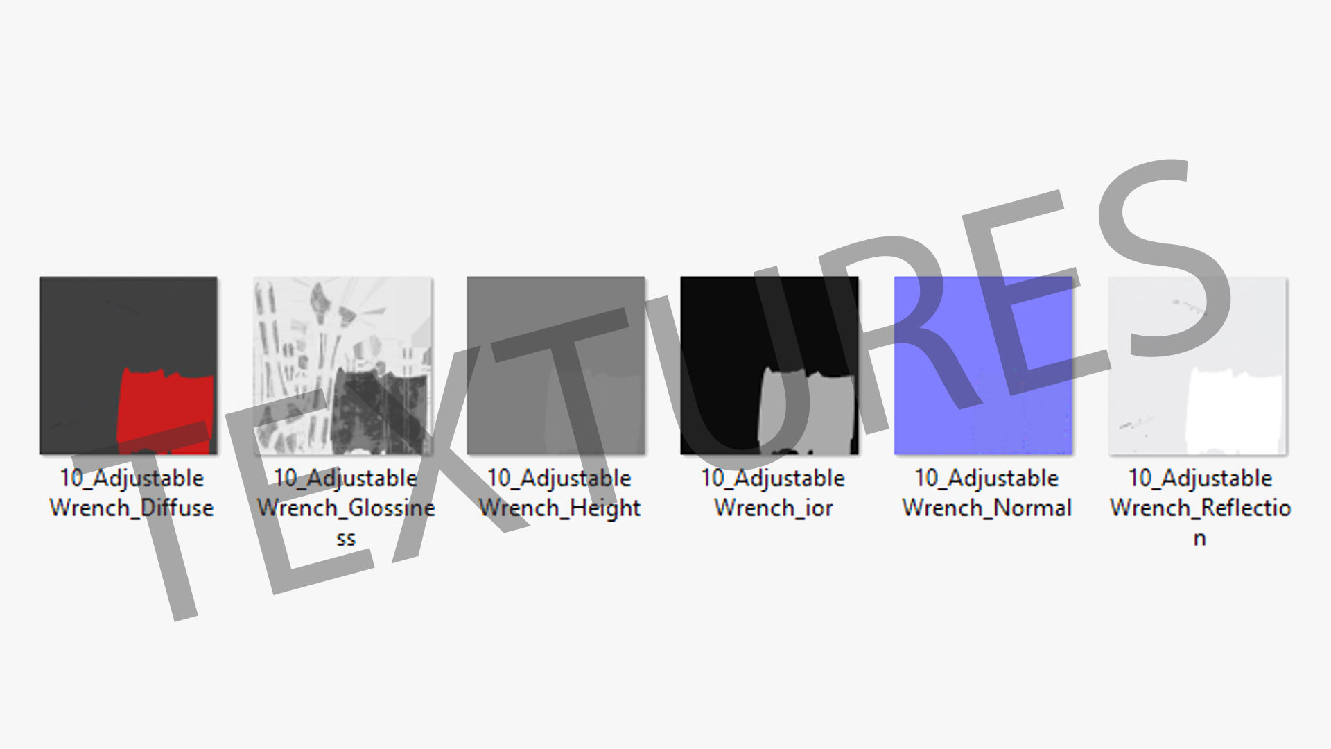 10 Adjustable Wrench Low-poly 3D model_24