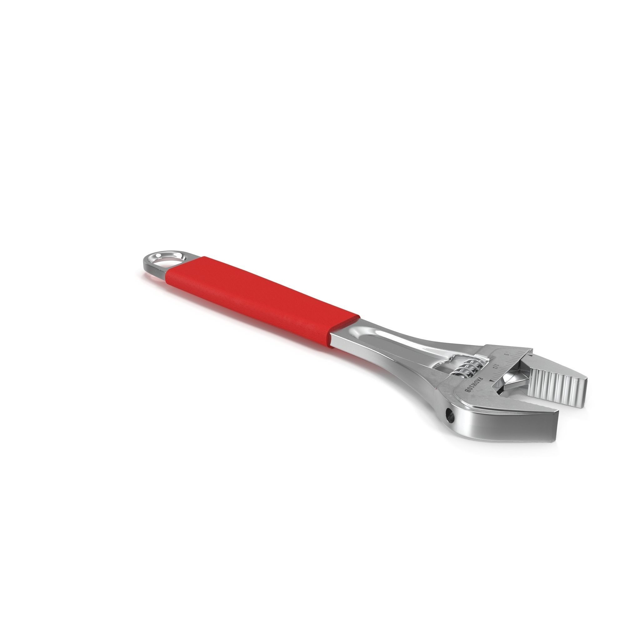 10 Adjustable Wrench Low-poly 3D model_2