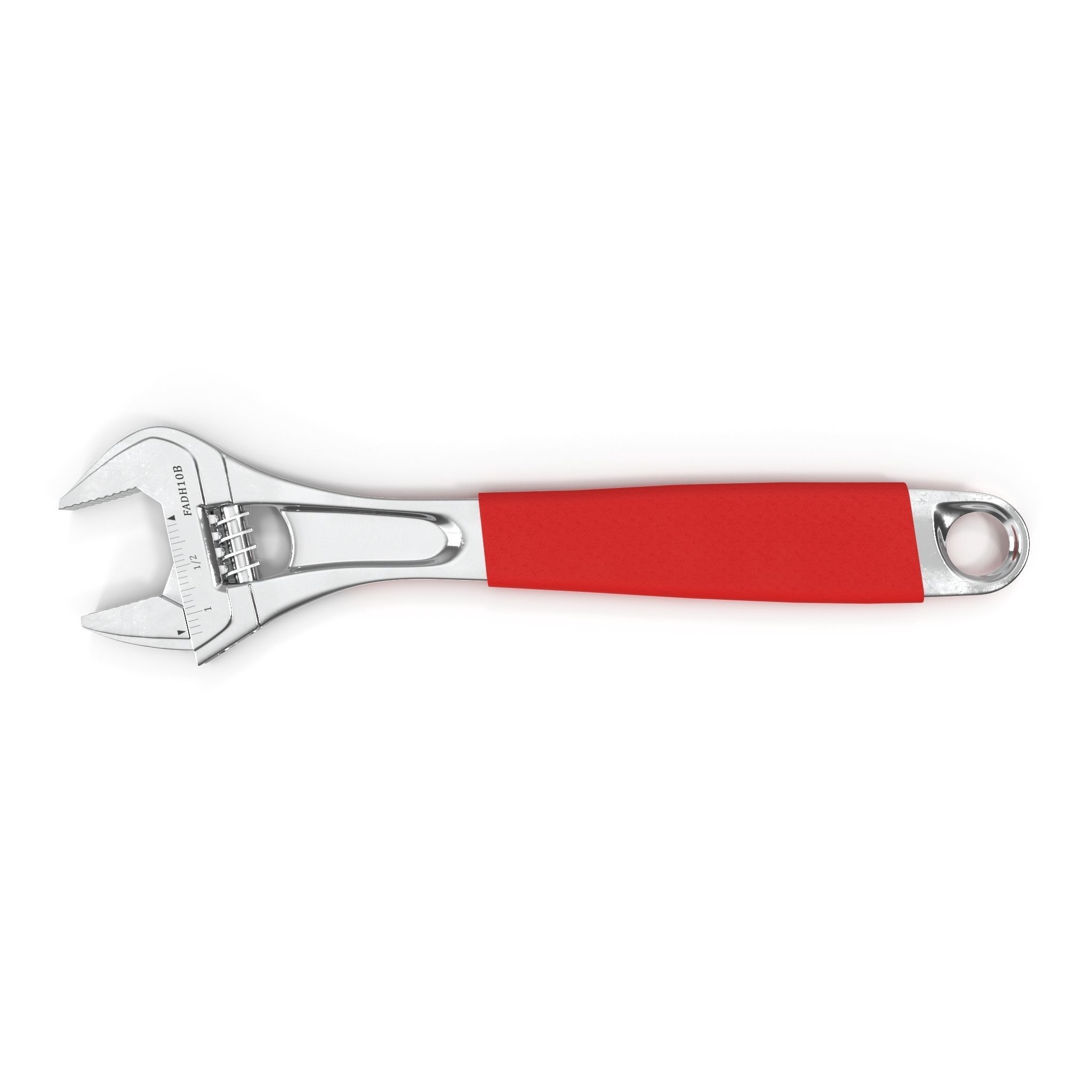 10 Adjustable Wrench Low-poly 3D model_1