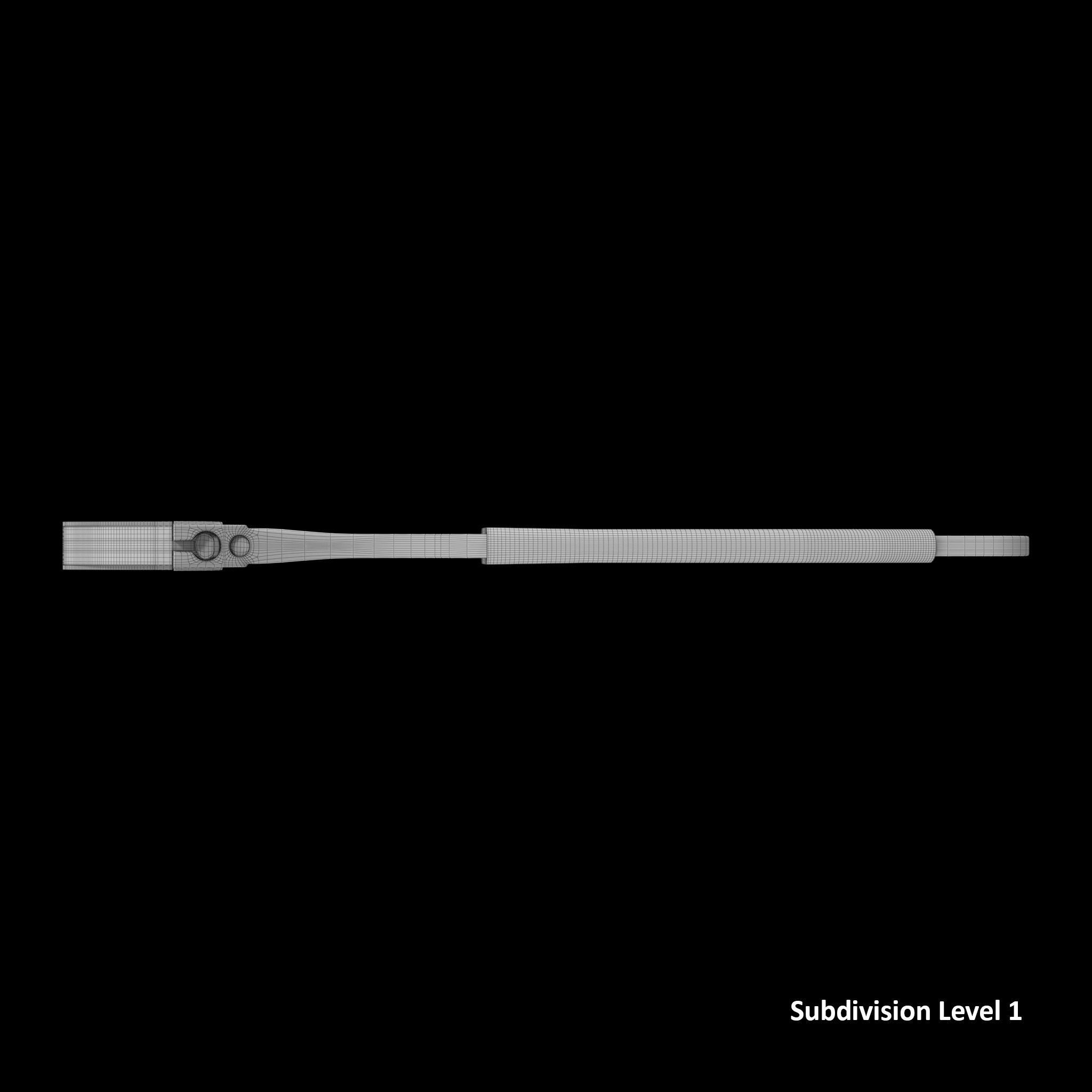 10 Adjustable Wrench Low-poly 3D model_8