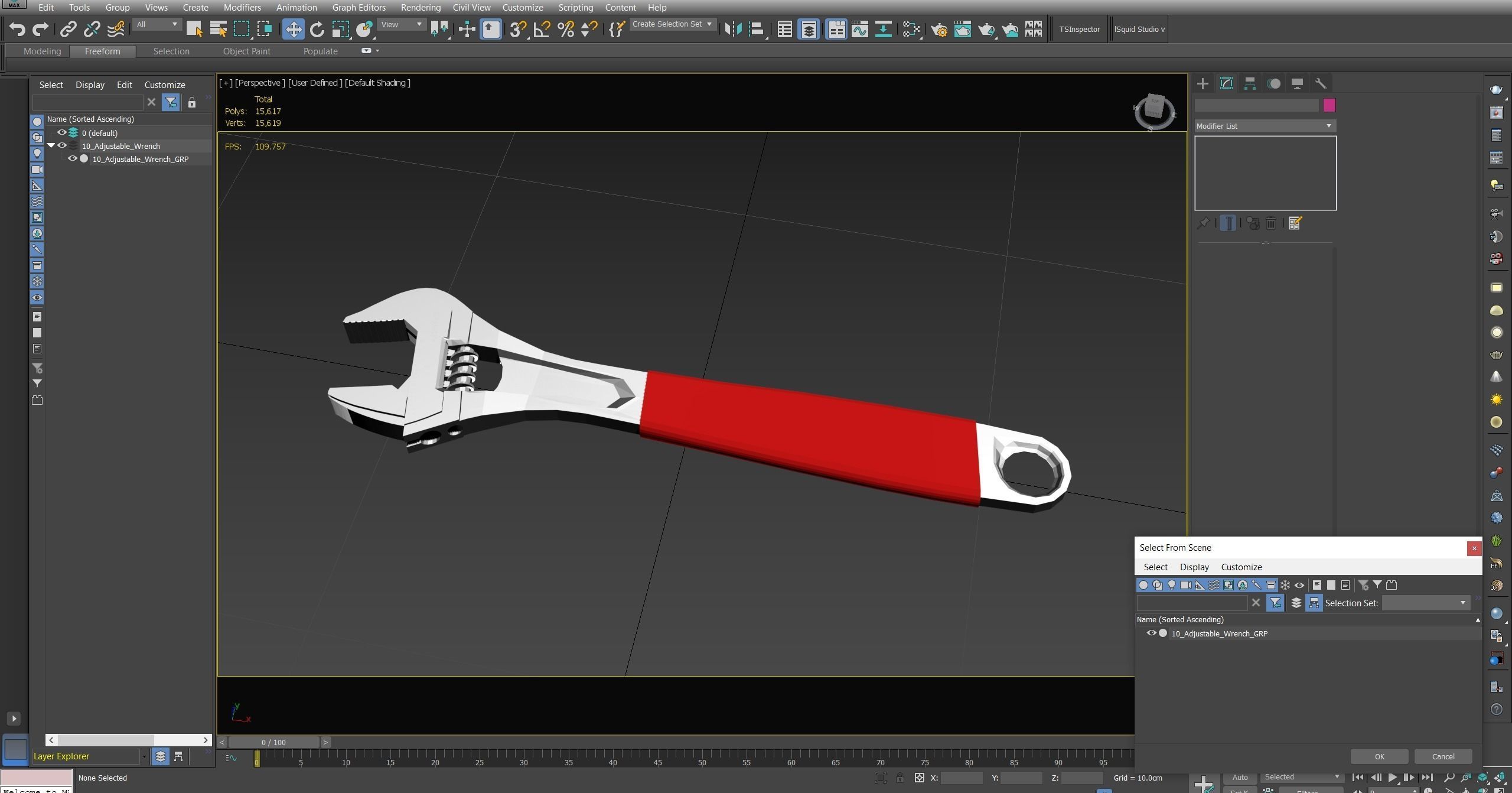 10 Adjustable Wrench Low-poly 3D model_27
