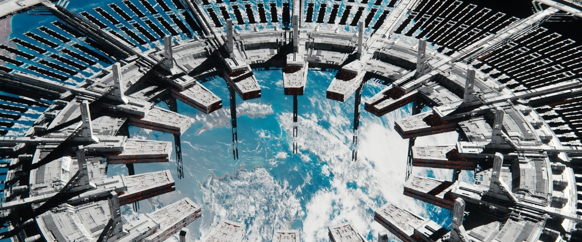 Sci-Fi Orbital Array Space Station - High Poly C4D Octane 3D model_1