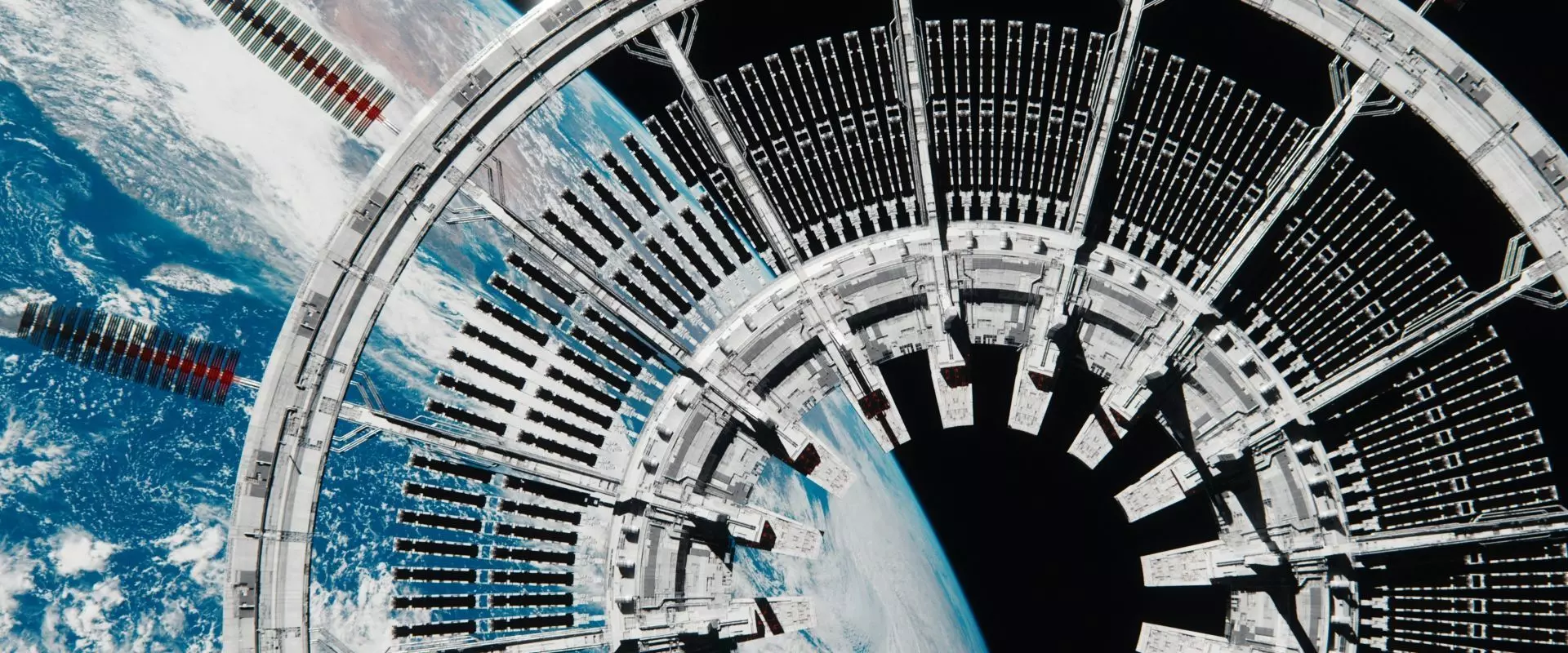 Sci-Fi Orbital Array Space Station - High Poly C4D Octane 3D model_0