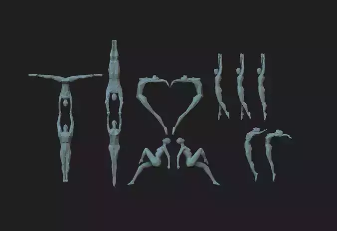 triangle figures 3D print model