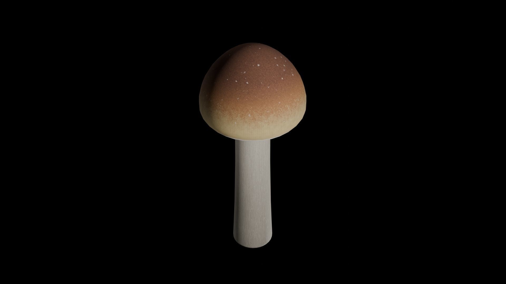 Psilocybe Cubensis Low-poly 3D model_3