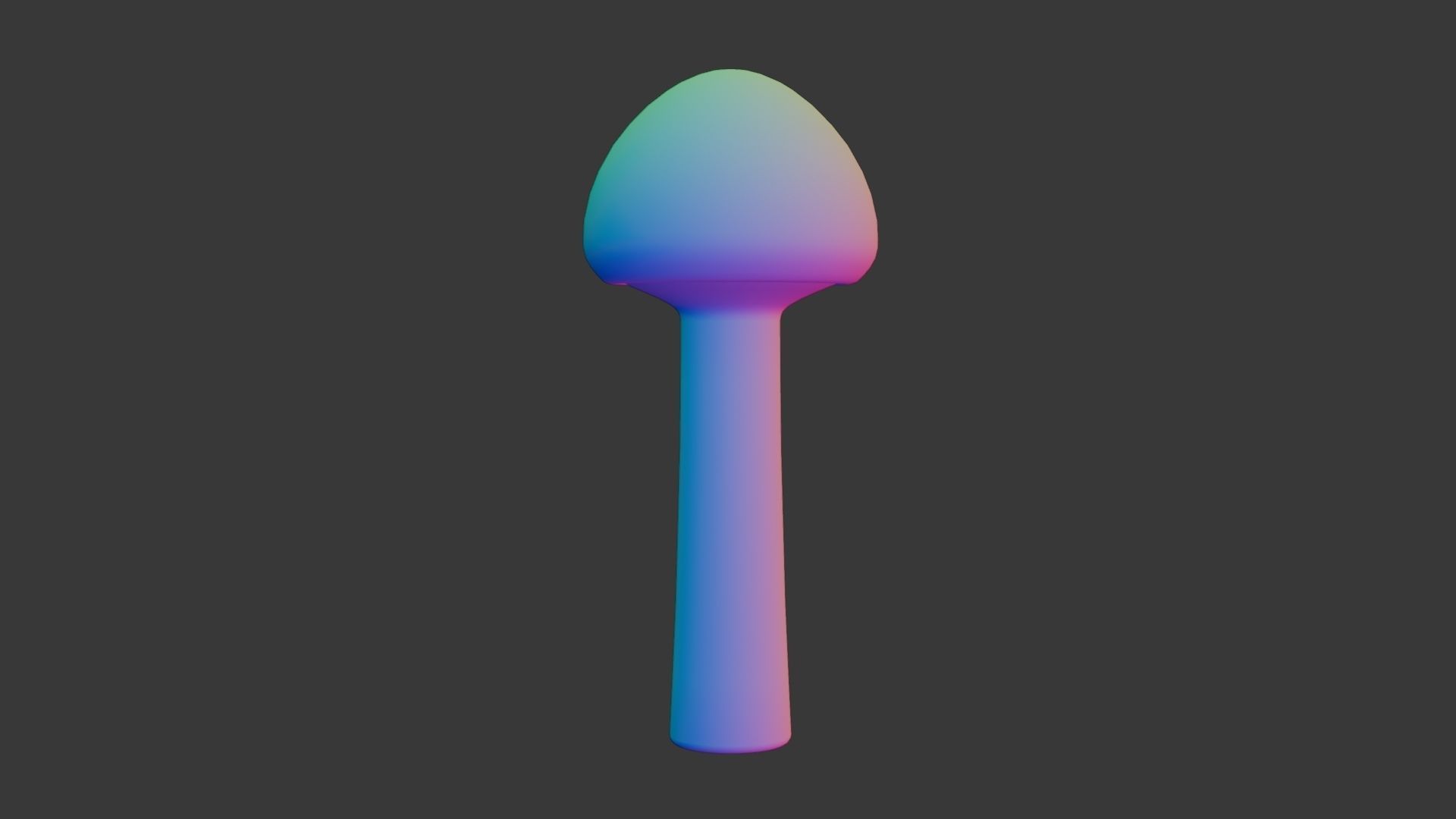 Psilocybe Cubensis Low-poly 3D model_6