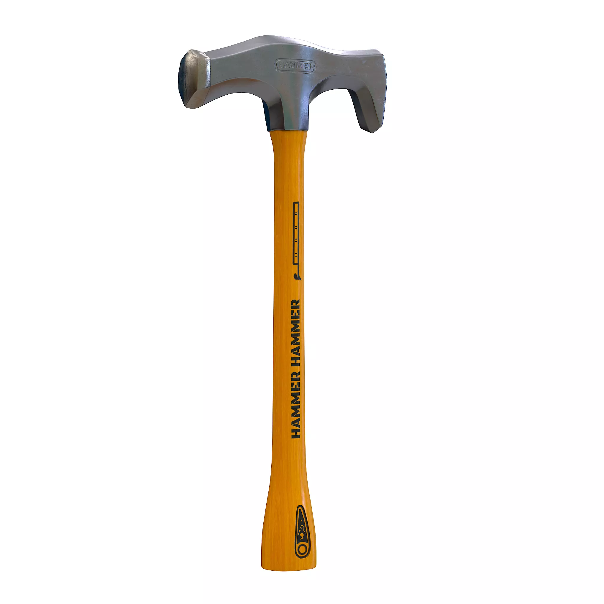 Hammer 02 Low-poly 3D model_0