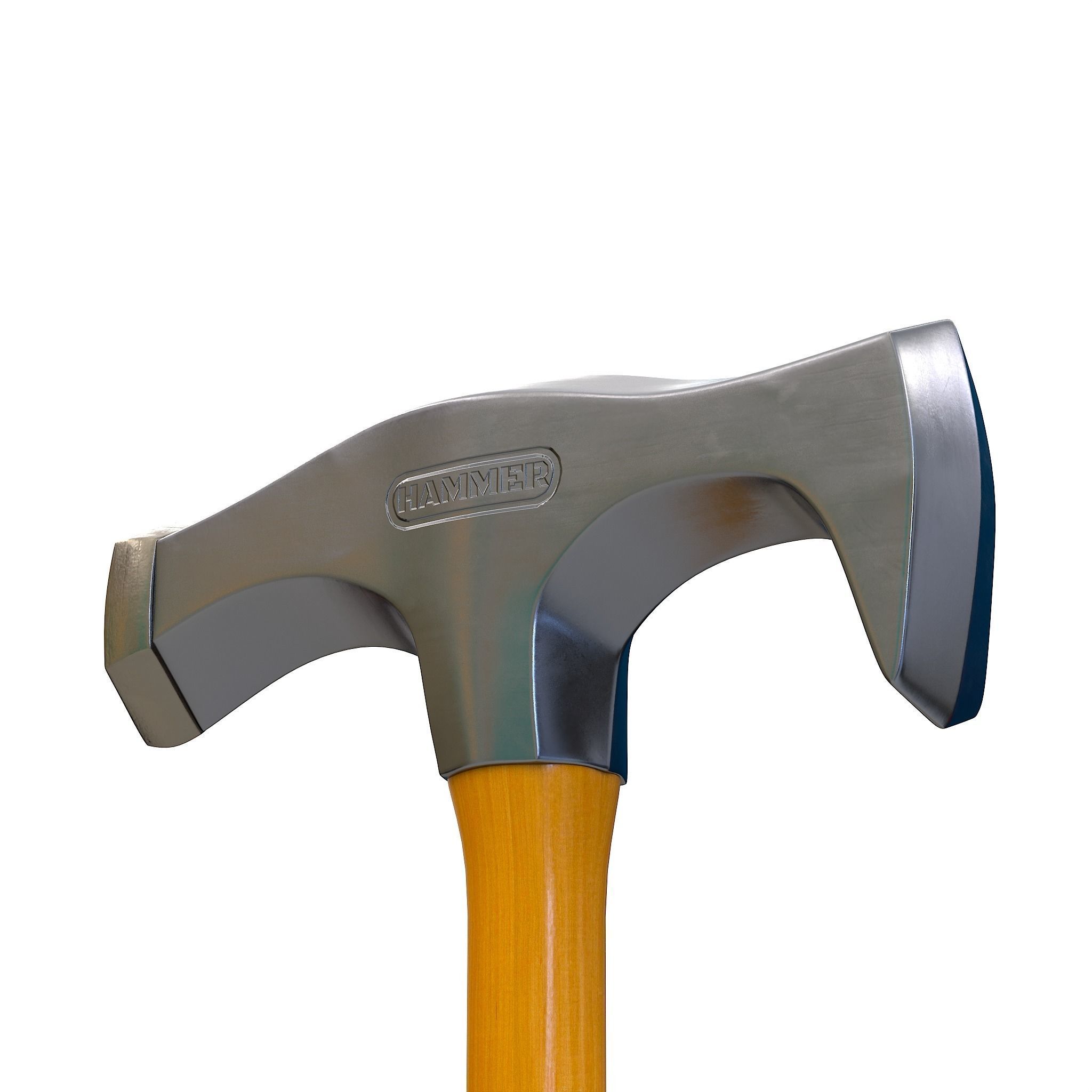 Hammer 02 Low-poly 3D model_4