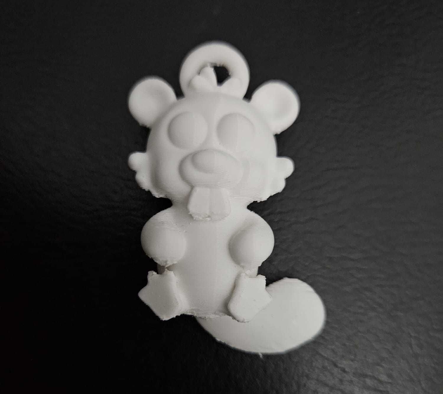 Beaver Keychain 3D print model_4