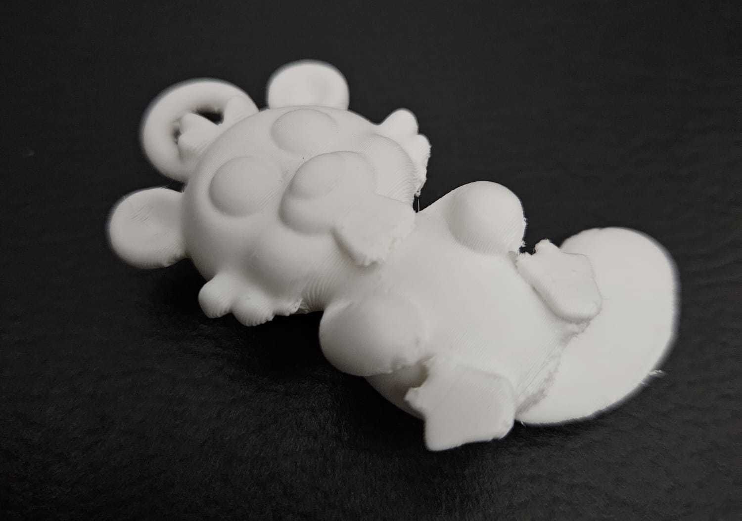 Beaver Keychain 3D print model_7