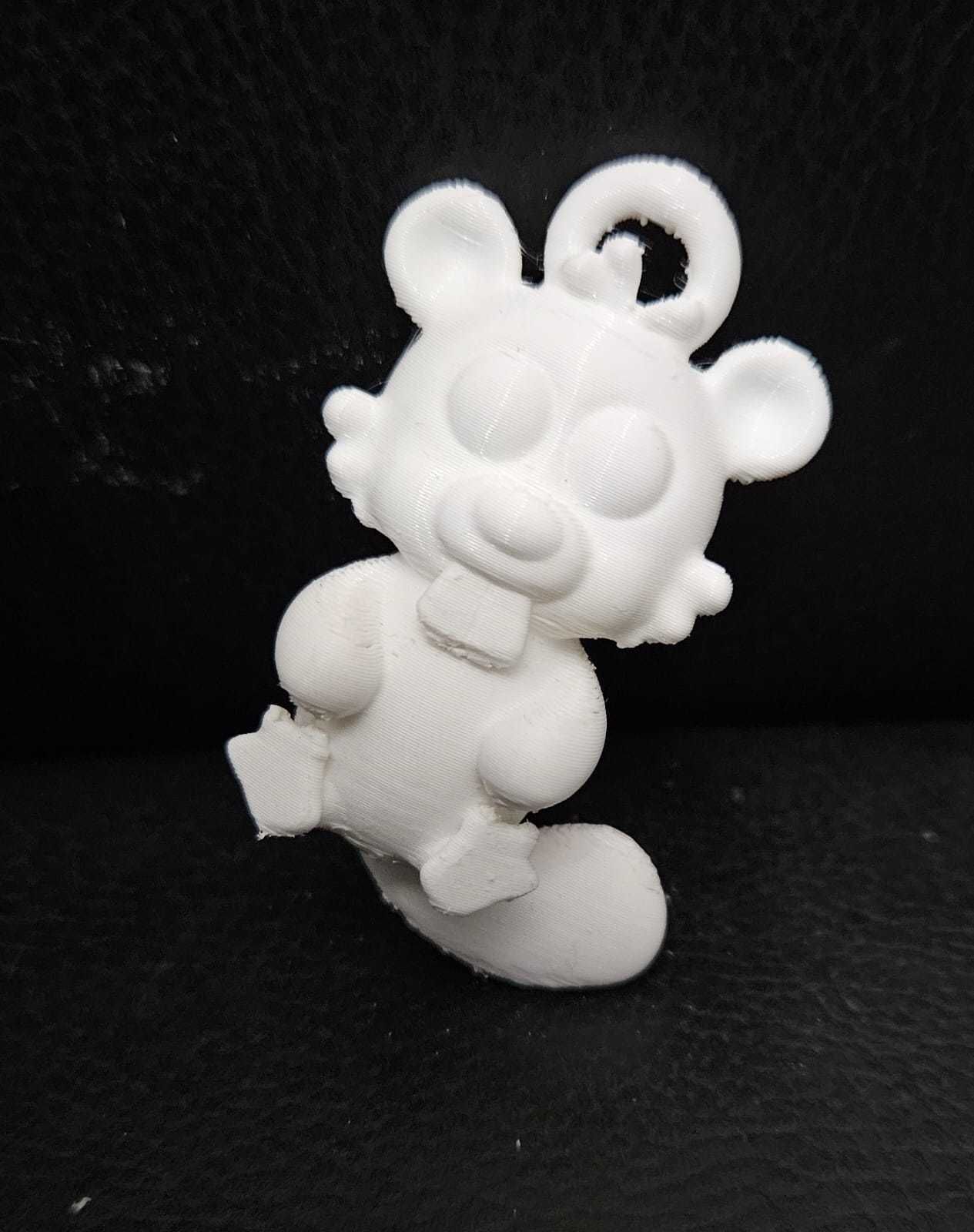 Beaver Keychain 3D print model_5