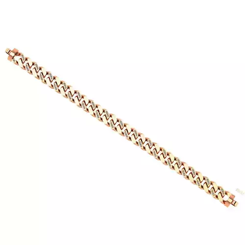10 - 9 MM Cuban Chain Bracelet 3D print model