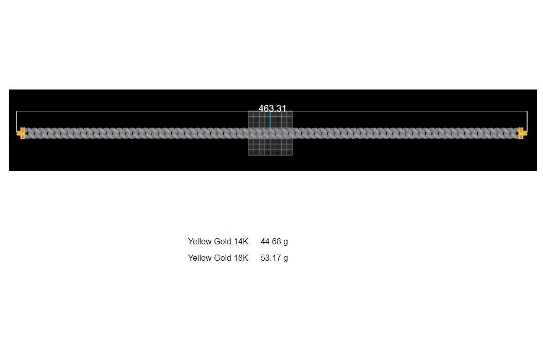 10 - 9 Cuban Chain Necklace 3D print model_3