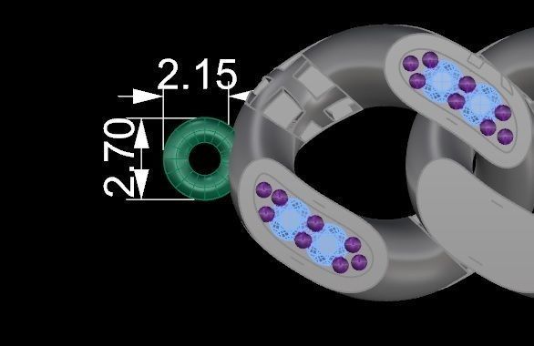 10- 9 MM Cuban Chain Necklace 3D print model_3