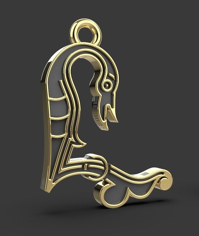 Armenian letters 3D print model_10