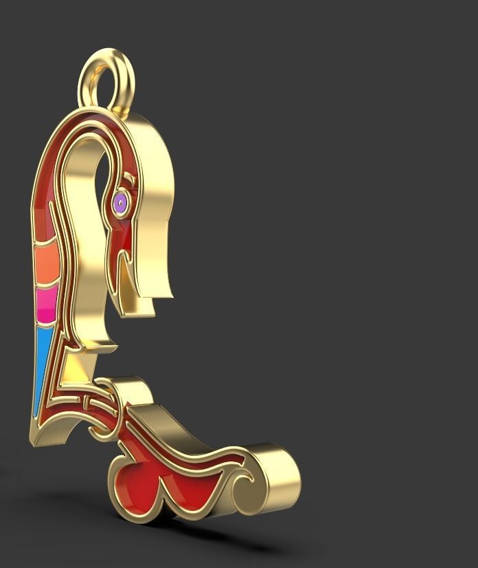 Armenian letters 3D print model_11