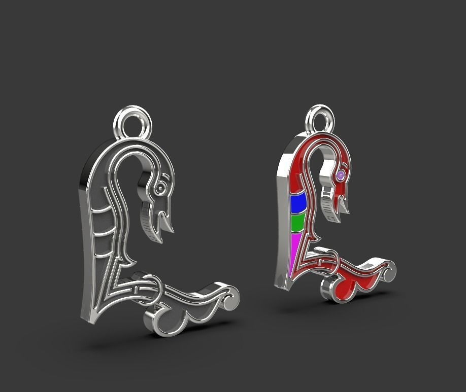 Armenian letters 3D print model_3