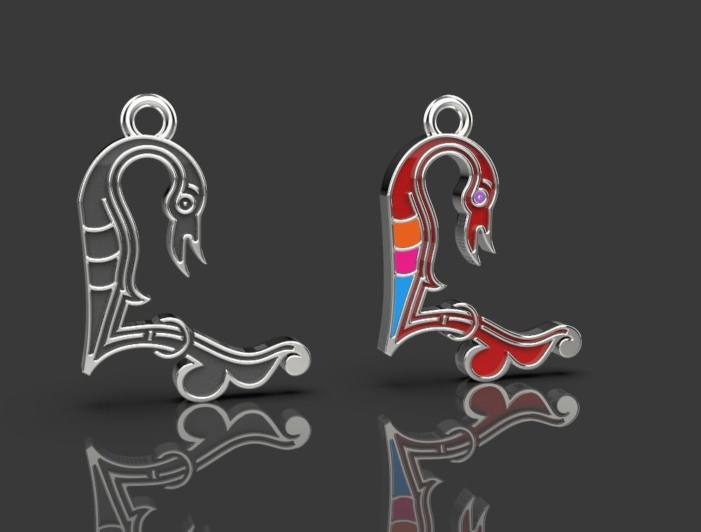 Armenian letters 3D print model_6