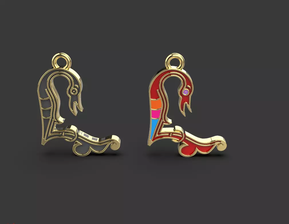 Armenian letters 3D print model_0