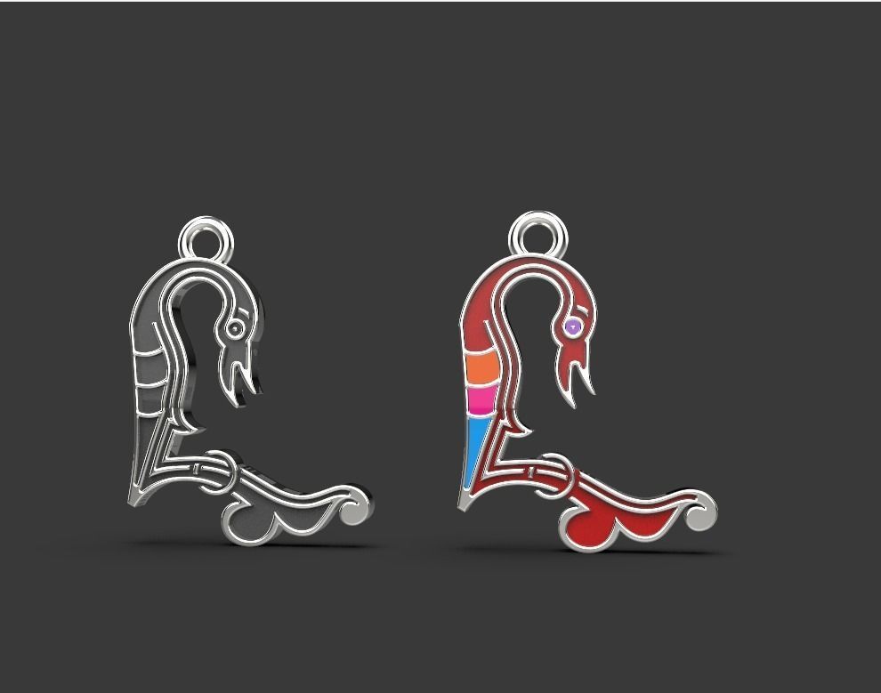 Armenian letters 3D print model_1