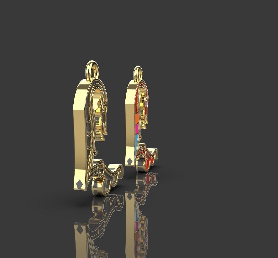 Armenian letters 3D print model_8