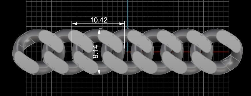 10 - 9 MM Cuban Chain Link 3D print model_5