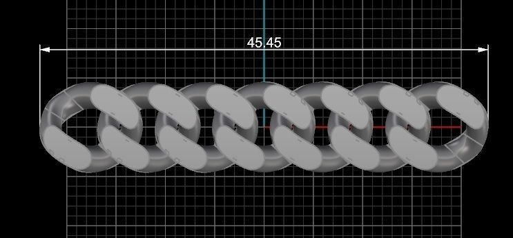 10 - 9 MM Cuban Chain Link 3D print model_4