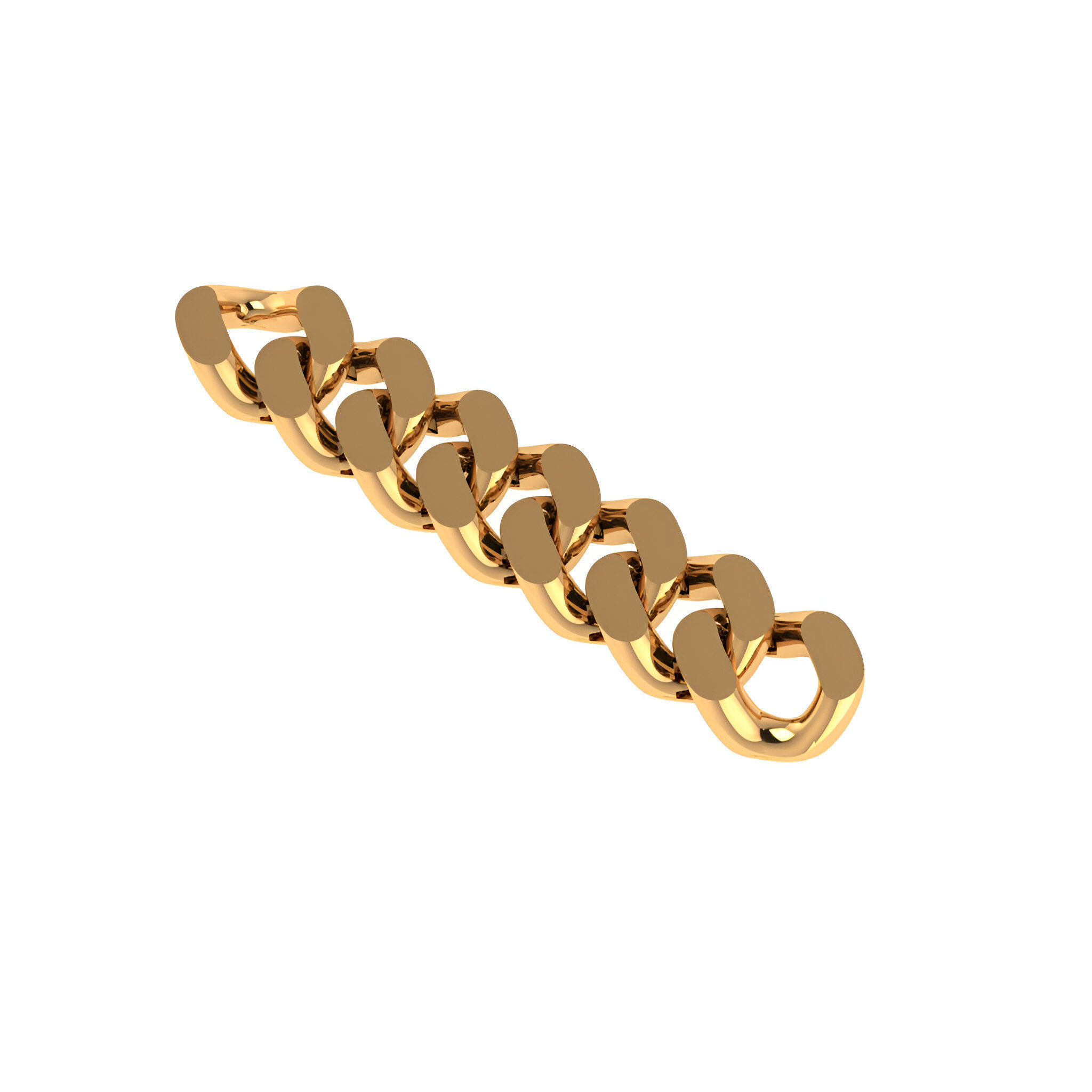 10 - 9 MM Cuban Chain Link 3D print model_1