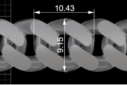 10 - 9 Cuban Chain Necklace 3D print model_4